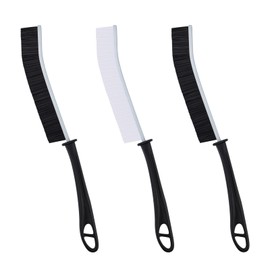 FOOGWEE Cleaning Products - Crevice Cleaning Brush - Cleaning Brushes for Small Spaces - Multifunctional Cleaning Tools for Bathroom Grout, Kitchen Sink and Home Gap (3, Black and White)