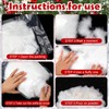 4 Bags Snow Fluffy Decoration Artificial Snow Faux Snow Christmas
