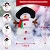 Gfilay Singing and Dancing Snowman Plush Toy,Musical Santa Snowman Doll