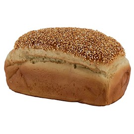 Klocke Dekorationsbedarf Lifelike Food Dummy - Artificial Baked Goods & Bread & Small Pastries - Food Dummy / Plastic Food - Decoration (Boxbread Sesame - 1 Piece - 18 cm)