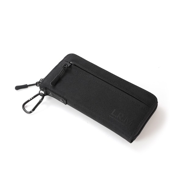 Naru Round Zipper Long Wallet, Men's, Women's, Includes Carabiner, Hidden