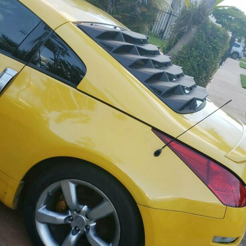 HECASA Rear Windshield Louvers Sun Shade Cover Window Compatible with