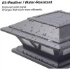 SIEDiNLAR Solar Post Lights 2 Pack Black Led Waterproof Dual