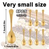 Penitue 8pcs Mini Stainless Steel Spoons, 7.3x1.7cm/2.9x0.67in Tiny Cute Small