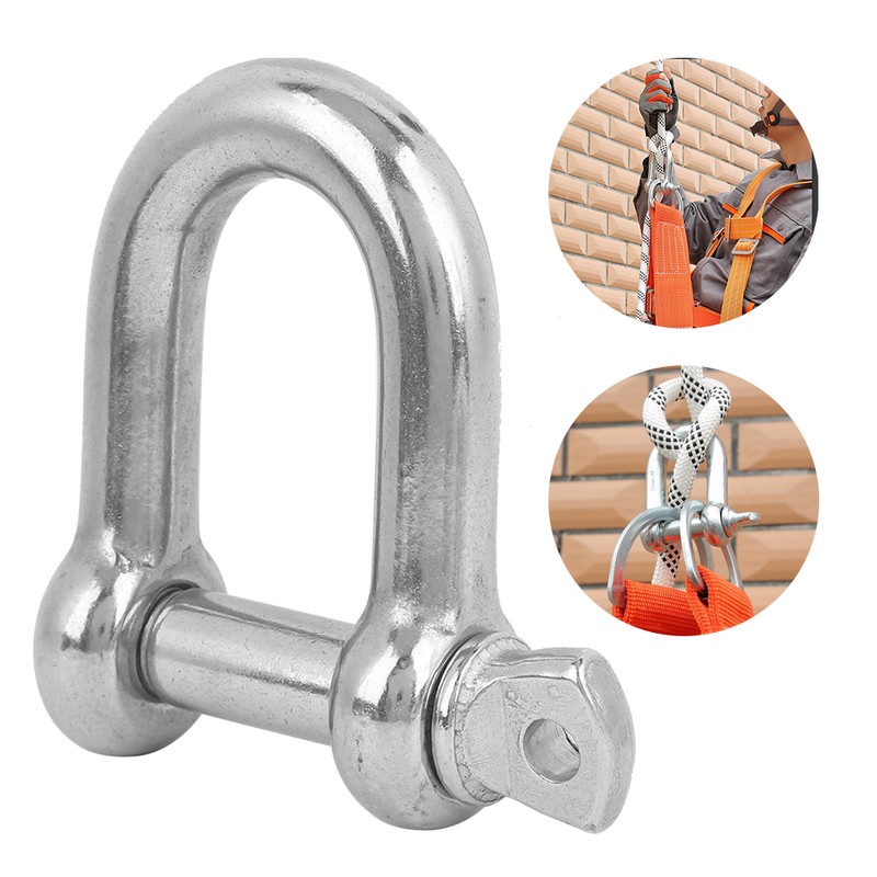 DShape Shackle Stainless Steel DRing Shackle for Outdoor Chains Wirerope
