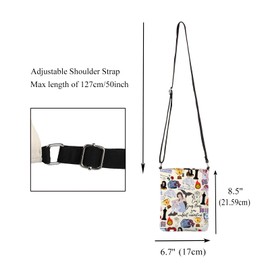 CMNIM Album Inspired Gift Singer Crossbody Bag Music Lover Gift Album Merch Gift for Singer Fans Concert Adjustable Strap Bag, 25412 Album C
