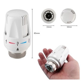 Set of 3 Radiator Thermostats, Thermostatic Head Radiator Valve, Thermostat Head with Zero Setting, Termostat Heating Radiator Valve, Frost Protection and Adjustment Functions, for Thread M30 x 1.5,