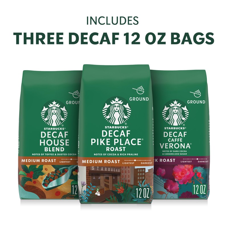 Starbucks Ground Coffee, Medium & Dark Roast Hot or Iced