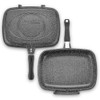 WILMA BLACK Granite Non-Stick Reversible Grill and Griddle Pan (14.2