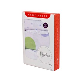 Feathers Girls Polkadot Print Tagless Cami Super Soft Undershirts (3/pack)