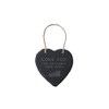 CGB Giftware | Rustic Slate Heart Hanger With Slogan 'Love