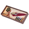 Feather Pen Calligraphy Writing Vintage Set Metal Retro Dip Quill