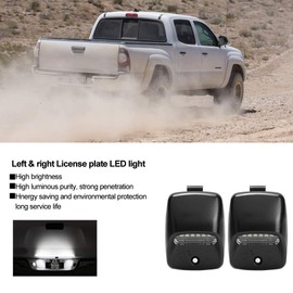 tacoma 2005 + License Plate Light 3W Pair of Car 18 LEDs Number Lamp White Color Indicator Accessory for TOYOTA Tacoma 2000-2015(12V)