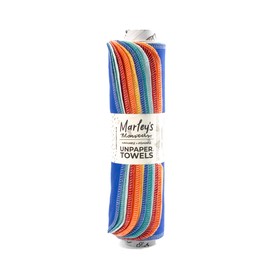Marley's Monsters UNpaper Towels - 12 Count roll, Reusable Paper Towels Paperless, Cotton, Tree Free (Sunset)