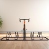 SIMPLE HOUSEWARE 5 Bike Bicycle Floor Parking Adjustable Storage Stand,
