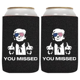 QualityPerfection Can Cooler Sleeves (2 Units) 12 oz Neoprene Blank Beer Coolers 4mm Thick Fabric Beer Collapsible Drink Coolies, Thermocoolers. You Missed