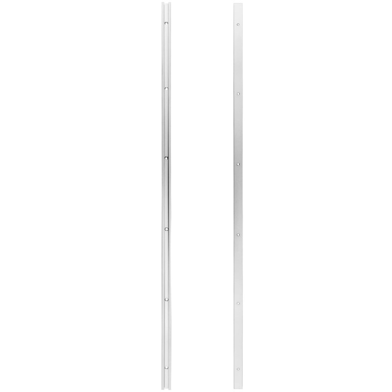 QWORK Aluminum T Track, 4 Pack 36 Inch Universal Double
