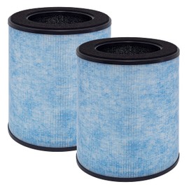 Lhari MK03 Air Filter Replacement, Compatible with AROEVE MK03 / DH-JH03 and POMORON MJ003H Air Purifier, 2-Pack