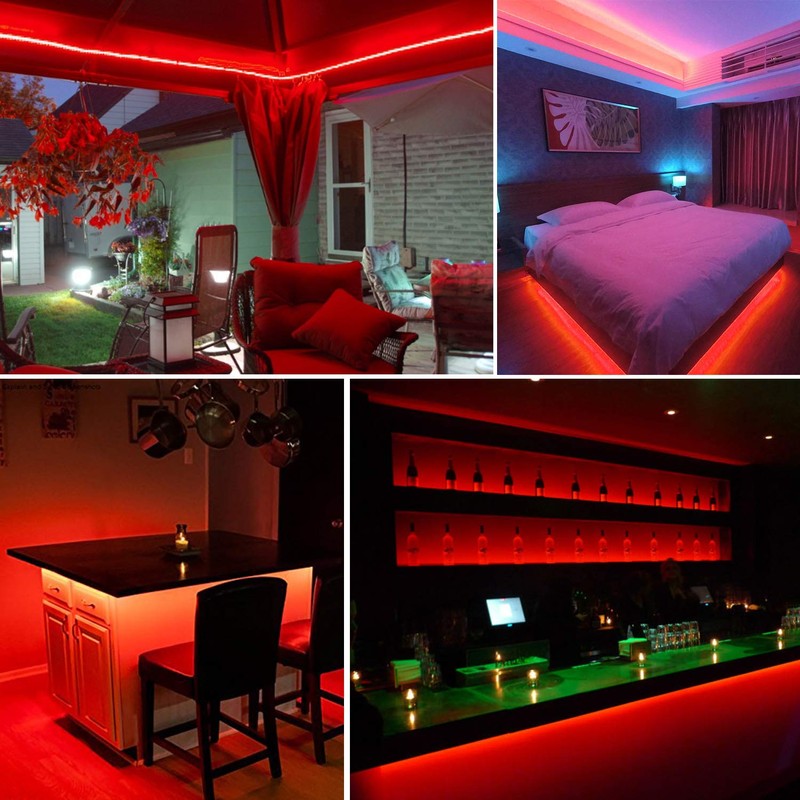 Red LED Rope Strip Lights bright led strip red led