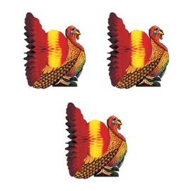 Beistle S99809AZ3 Tissue Centerpiece, Multicolored