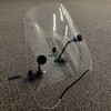 7BLACKSMITHS Universal 15” Motorcycle Windshield Height Clear Large Windscreen Compatible