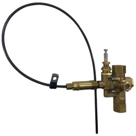 1/2" NPT Combination Pilot, Unloader, Check Valve plus Throttle Control Cable for 6.5HP Gas air Compressors and Below (140-175 PSI, 24" Throttle Control Cable & Unloader Valve)