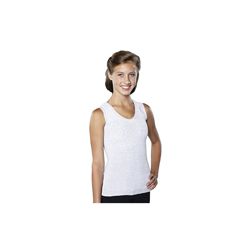 KNIT-RITE Torso Interface V-Neck Tank - Coolmax (White, Large Long)
