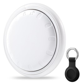 Spotelo Air Tag Bluetooth Tracker 4 Pack, Long-Lasting Battery Smart Tracker Works with Apple Find My (iOS Only), Comes with 4 Anti-Scratch Silicone Holders, Item Finder for Luggage, Key, Backpack