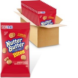 Nutter Butter Nutter Butter Bites Peanut Butter Sandwich Cookies, Big Bag, 12 - 3 oz Packs
