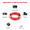 RG8X Coaxial Cable 10ft,CB Coax Cable,UHF PL259 Male to Male
