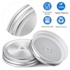 6Pack Canning Lids,Mason Jar Canning Lids with 70mm Silver Metal