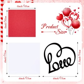 18 Pieces Heart Paper Suncatcher Kits for Kids Valentine's Day Heart Shape Suncatcher Craft and Window Stained Glass Effect Paper Art Contact Paper for DIY Valentine's Day Party Supplies