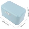 Buachois Large Bread Box,Iron Bread Box with Lid,Metal Bread Storage