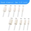 Luo ke 100 Pcs Compressed Wool Felt Polishing Head Tool