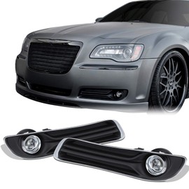 AKKON - Fits 2011-2014 Chrysler 300 Bumper Driving Fog Lights Lamp w/Switch Relay Accessories Pair