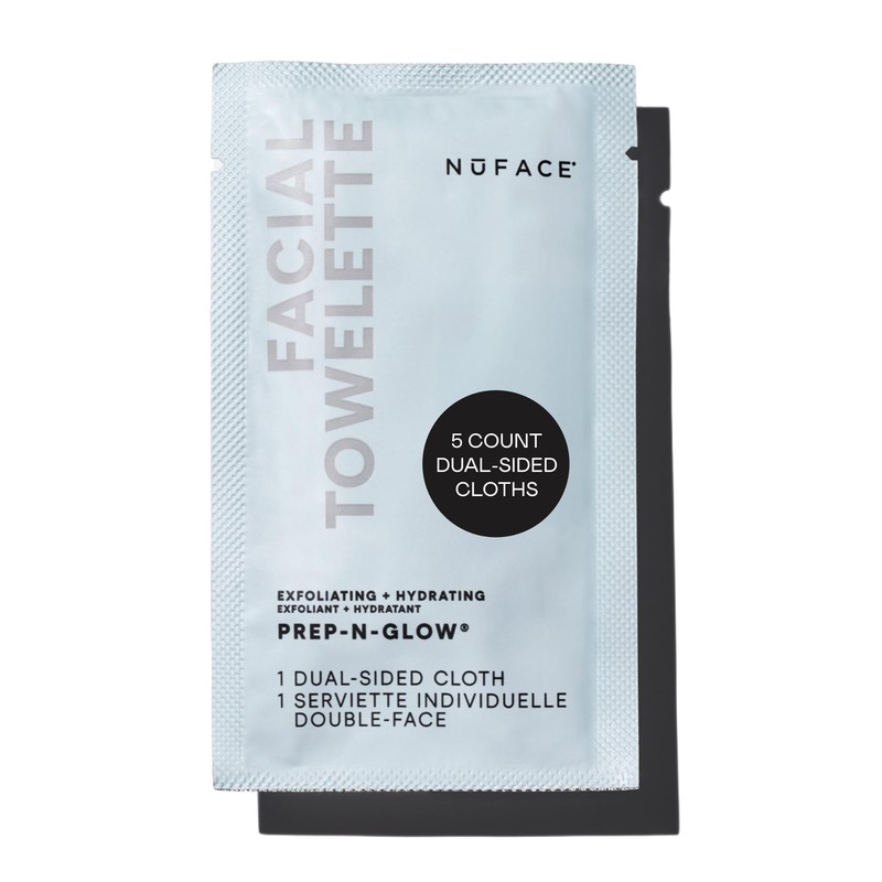 NuFACE Toalla facial Prep-N-Glow 5 unidades