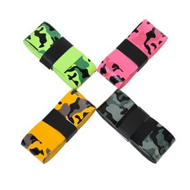 Padelology Racket Overgrip Tape – 4 Pack Racquet Anti Slip Over Grip Tape for Padel, Tennis, Badminton, Squash, Pickleball [Strong, Durable and 0.75mm Thickness] (Camo1)