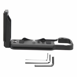 JLwin Camera L Bracket Quick Release Plate Vertival Horizontal Switching with 1/4in 3/8in Screw Holes Camera Holder for Z50