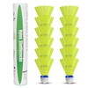 ZHENAN Badminton Birdies,12 Pack Nylon Badminton Shuttlecocks-Hight Speed Batting Training