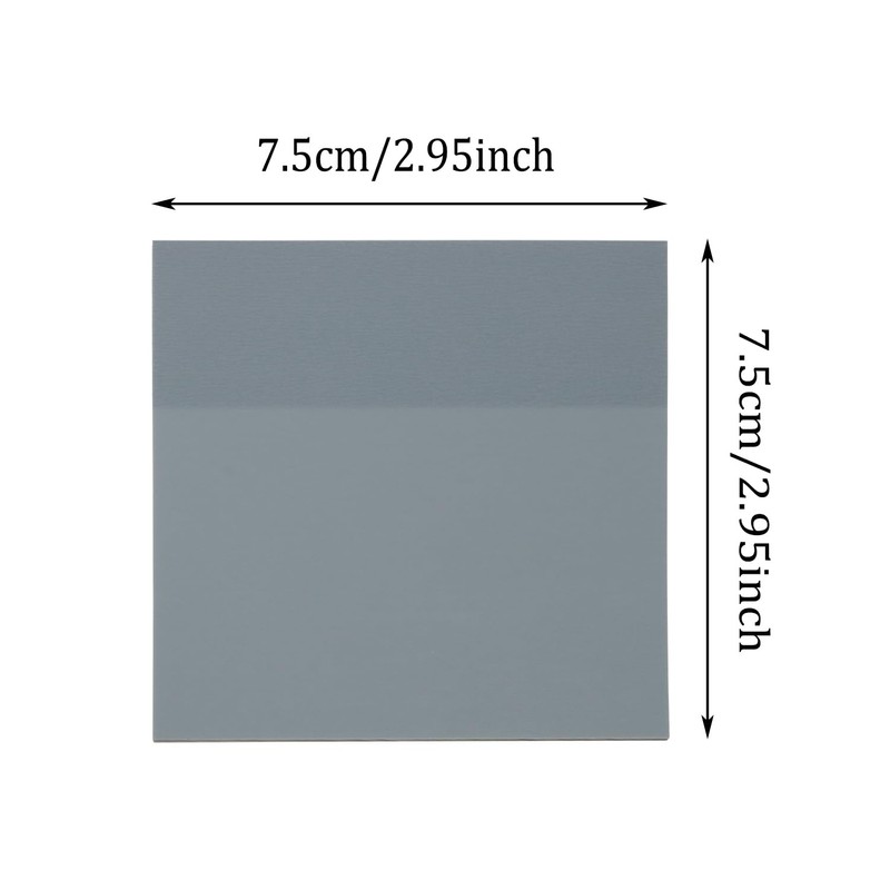 ONLYKXY 4 Pack Transparent Sticky Notes 7.6x7.6CM Self-Stick Book Tabs