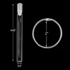 2 Set 100 Tips Clear Nail Art Swatches Sticks Polish