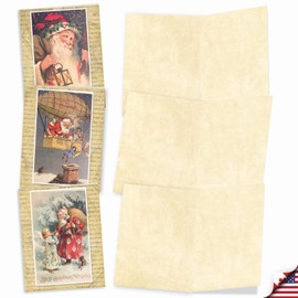 The Best Card Company - Box of 10 Christmas Cards Blank - Assorted Santa, Ornaments, and Holiday Cards with Envelopes (4 x 5.12 Inch) - Holly Jolly Santa M9779XSB