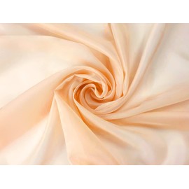 Voile Fabric, Sold by the Metre in One Piece, 150 cm Width, Curtain Fabric, Decorative Fabric for Sewing, Apricot