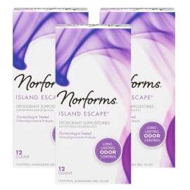 Unbranded Norforms Feminine Deodorant Suppositories, Long Lasting Odor Control,