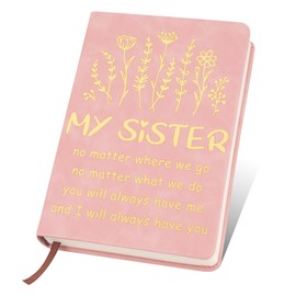 Sister Gifts from Sister Birthday Graduation Christmas Xmas Valentine's Day Galentines Funny Gifts from Brother Big Sister,Presents for Sisters,Journal Notebook A5,Diary Stationary Travel Journals