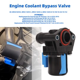 Radiator Heater Control Valve, Engine Coolant Bypass Valve Assembly Compatible with Escape Fiesta Fusion Transit Connect BM5Z-18495-A BM5Z-18495-B BM5Z-18495-C