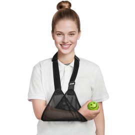 GAOUREL - Correa de malla transpirable para el brazo de ducha, inmovilizador de hombro, con correa ajustable para el hombro, adecuado para hombres y mujeres, con lesiones en el hombro, muñeca y codo