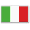 2 x 10cm/100mm Italy Italian Flag Window Cling Sticker Car