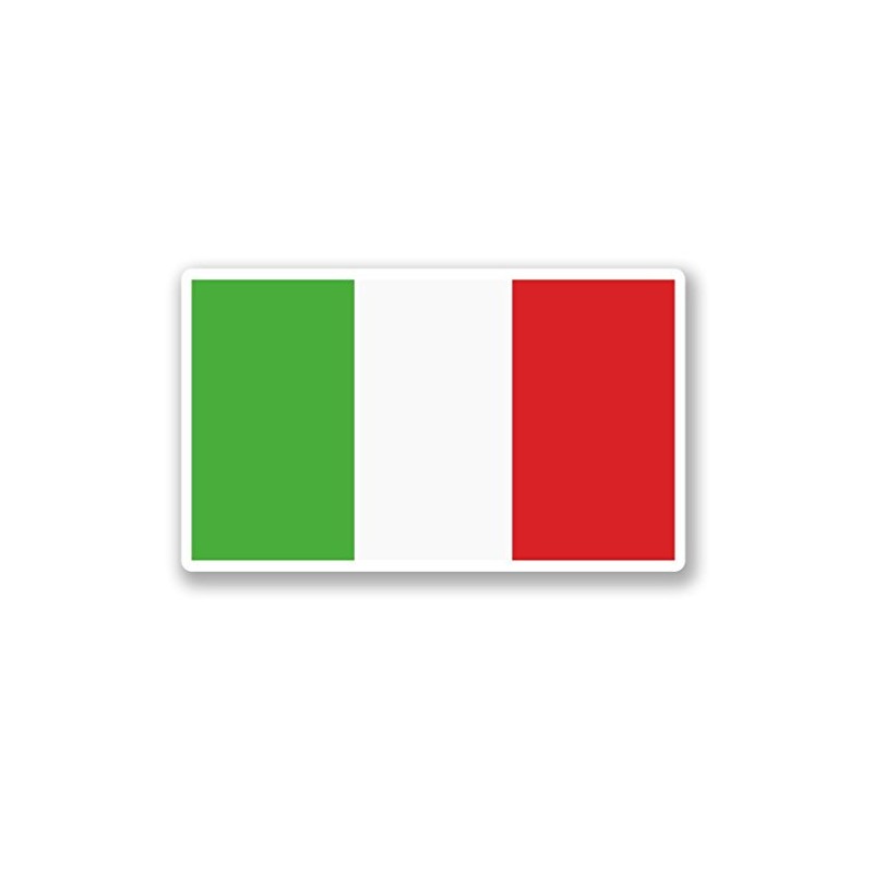 2 x 10cm/100mm Italy Italian Flag Window Cling Sticker Car