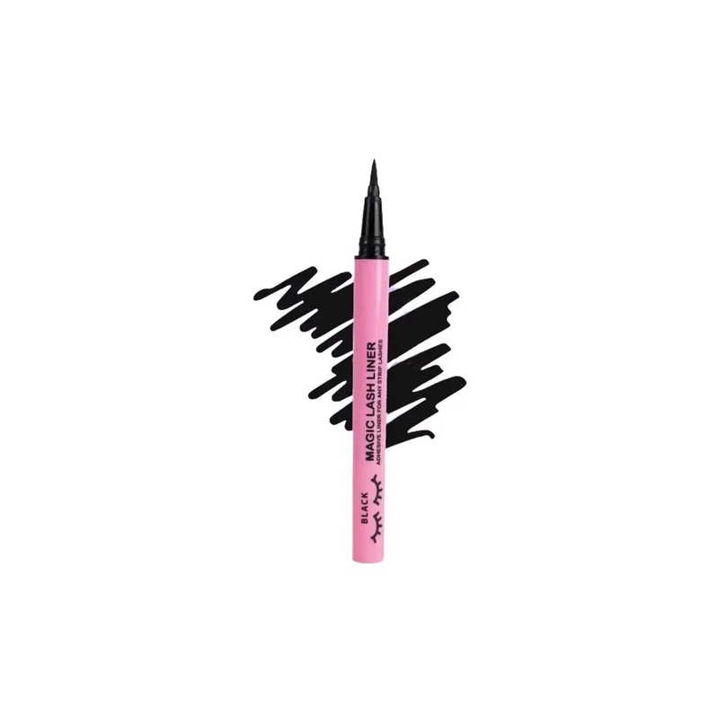Magic Lash Liner Jlash Delineador Plumón Pegamento Pestañas Color Negro